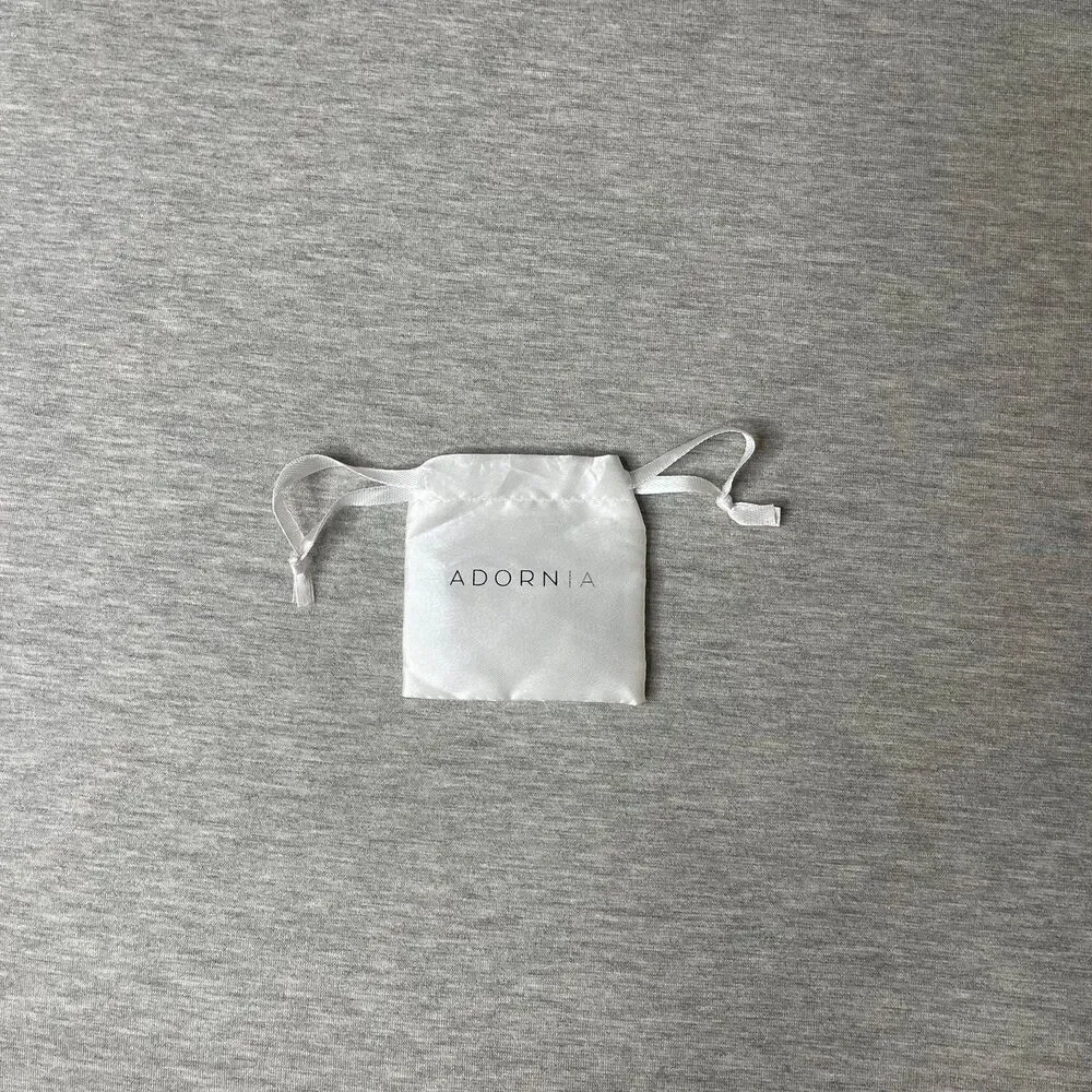 Adornia Small Satin Gift Pouch Bag 3”x 3”